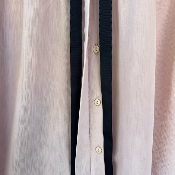 Zara ruffled blouse with a tie-front and peter pan collar. Size S - Picture 6 of 7